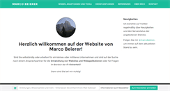 Desktop Screenshot of marcobeierer.de